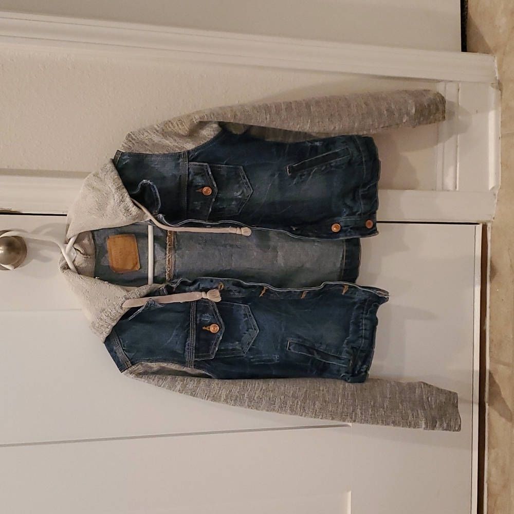 Denim Vested Jack with Hood